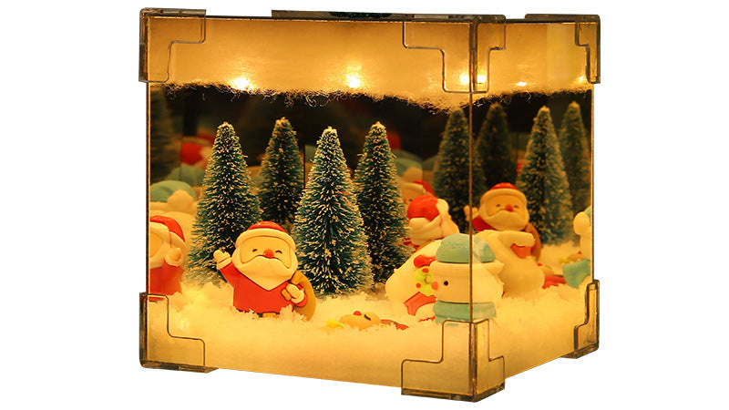 Christmas Craft LED Lamp Kit – 3D Cube Light for Holiday Decor & Gifts