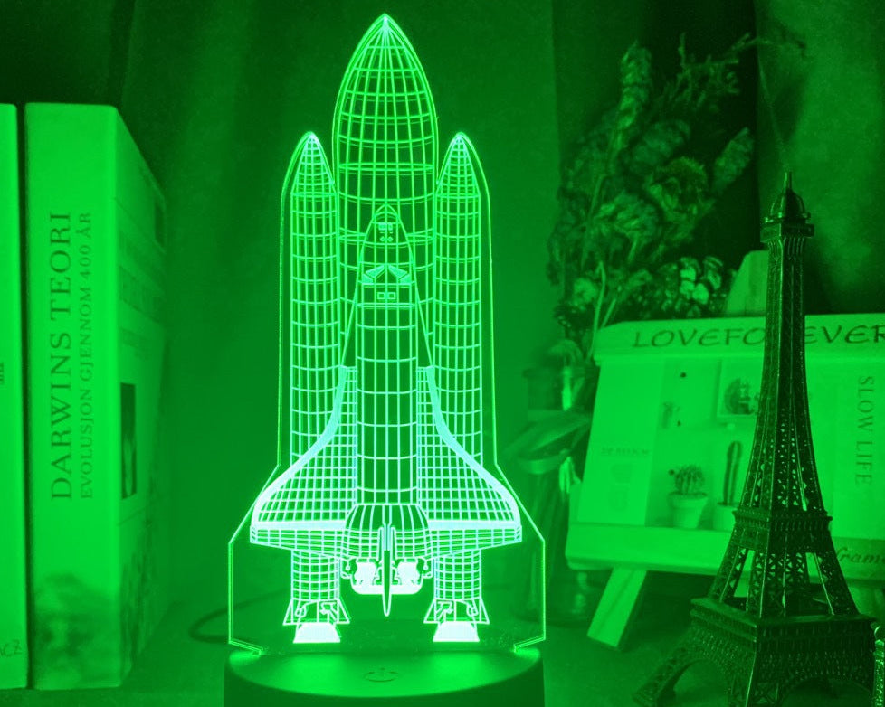 Custom Name LED Night Light – 3D Airplane Lamp for Kids Bedroom