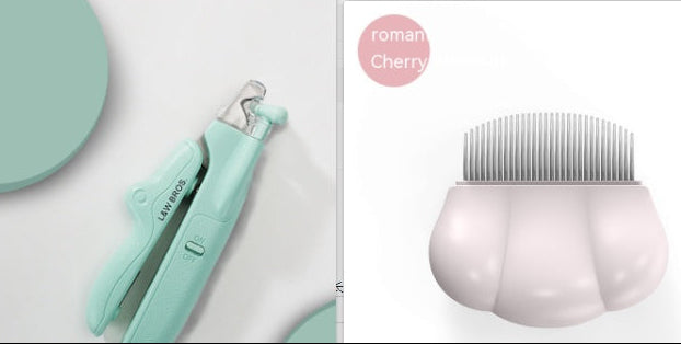 Pet Nail Trimmer LED Light – Professional Dog Cat Grooming Clippers for Home Care & Safety