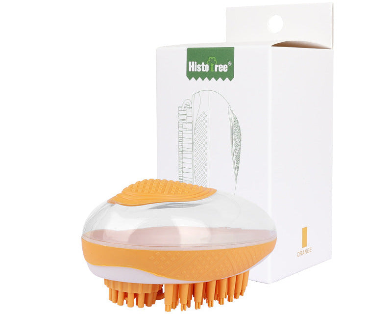 Pet Spa & Bath Brush – 2-in-1 Silicone Massage and Hair Removal Comb