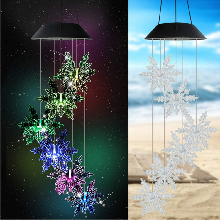 Solar Butterfly Wind Chime Lamp – LED Color Changing Garden Light
