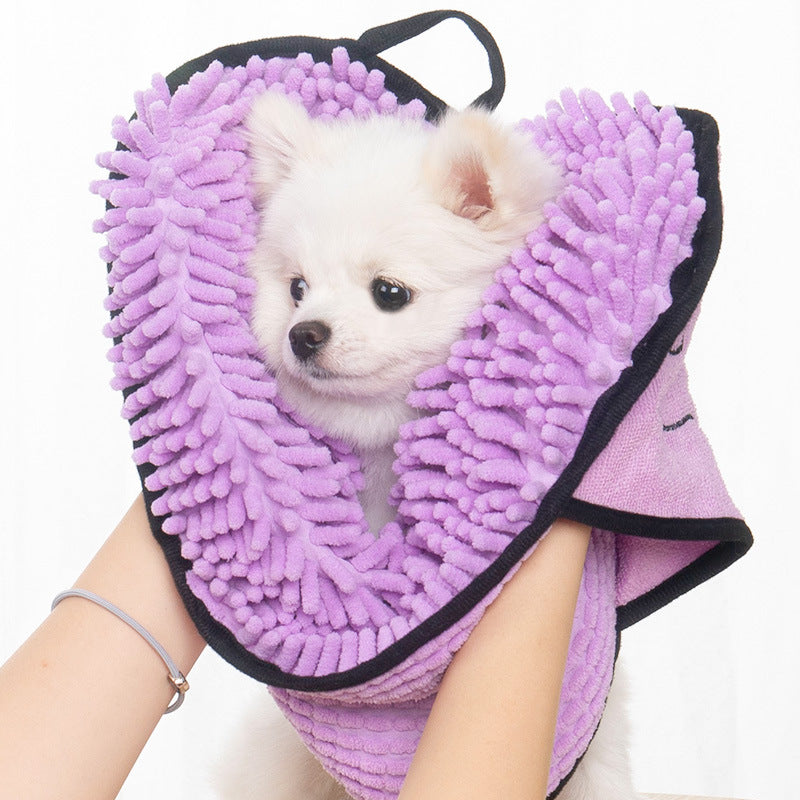 Quick-Dry Microfiber Dog Towel | Ultra Absorbent Pet Bathrobe for Dogs & Cats