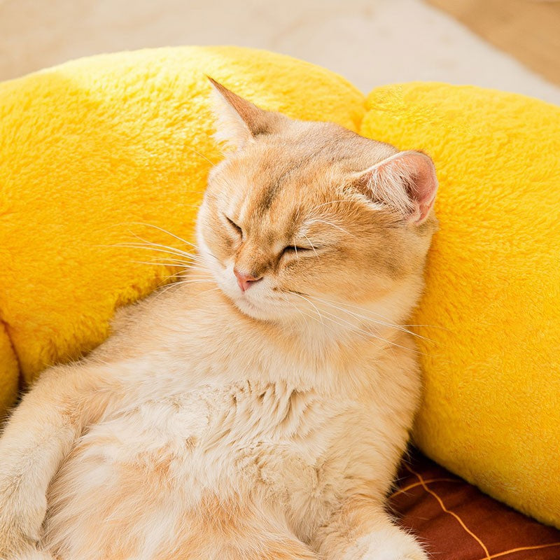 Cat Nest Bed Mat – Ultra Soft Calming Pet Sleeping Cushion