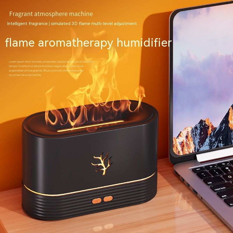 USB Flame Humidifier – Soothing Mist & Cozy Glow
