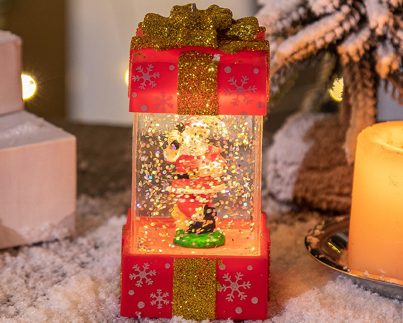 Christmas Crystal Ball Gift Box Lights – LED Holiday Decoration for Home & Party Decor