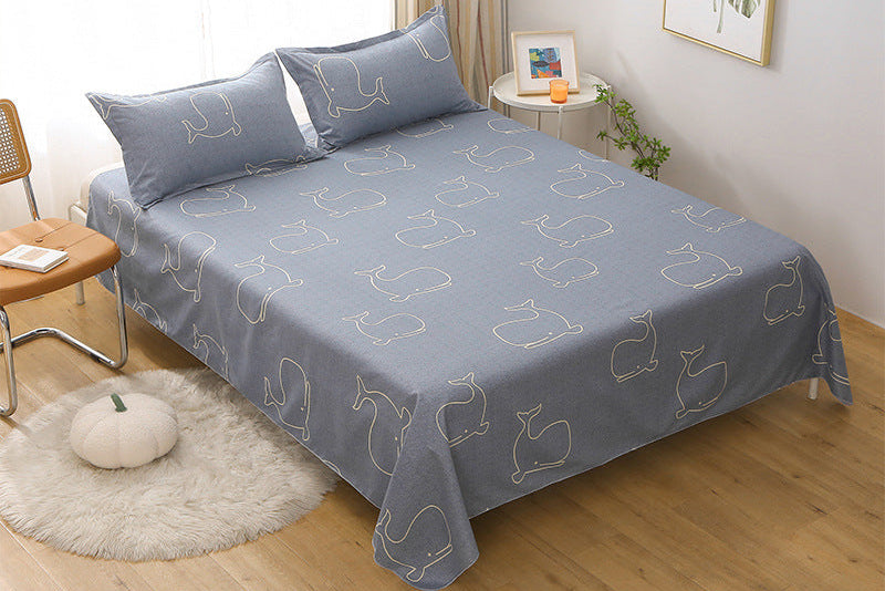 Soft Cartoon Bed Sheets – Single Piece Bedding for Kids, Teens & Dorm Rooms