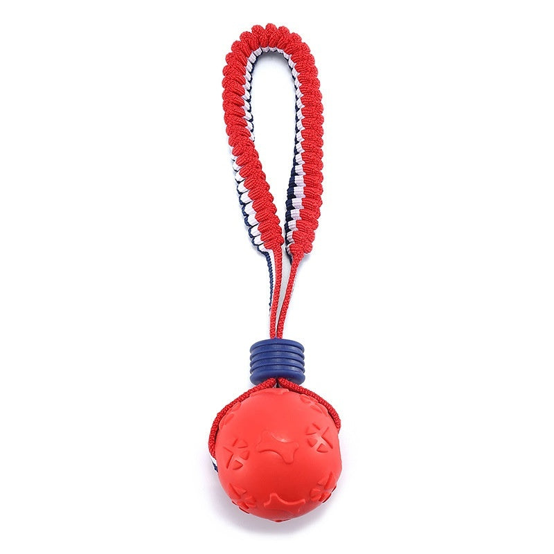 Interactive Dog Ball Toy – Rope Chew Toy for Puppy Teething, Training & Play
