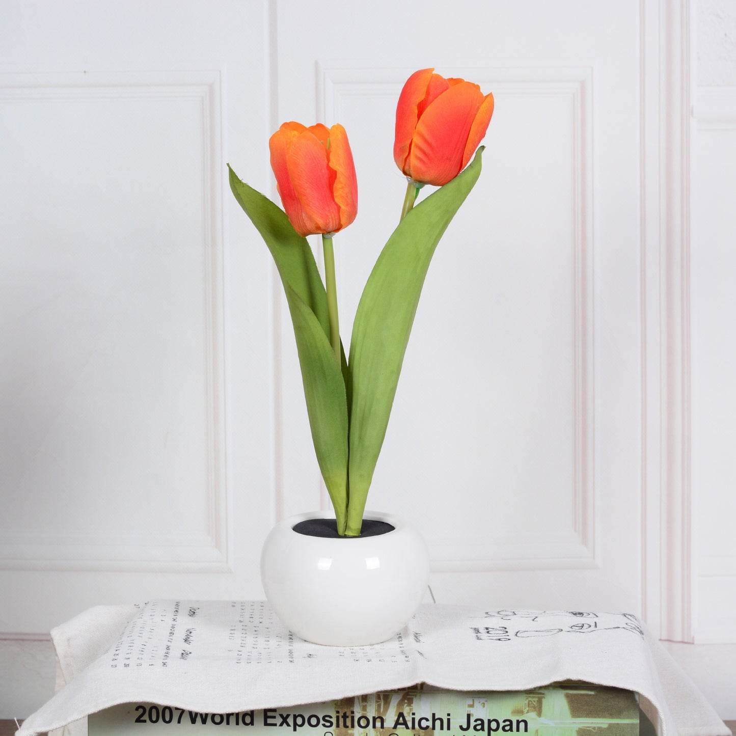 Decorative LED Tulip Night Light – Artificial Flower Table Lamp for Home & Gift Ideas