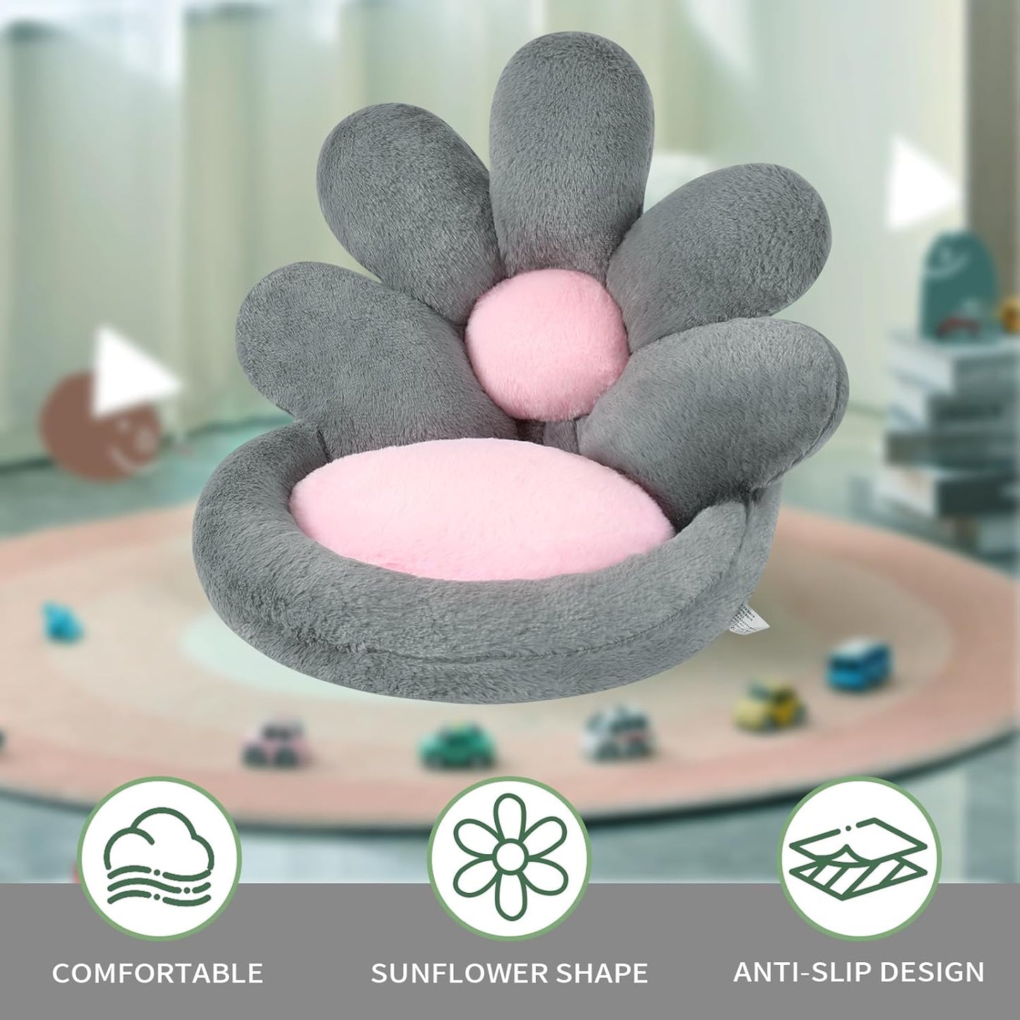 Comfy Cat Nest & Scratching Board – Floor Cushion for Home, Office, and Gamer Setup