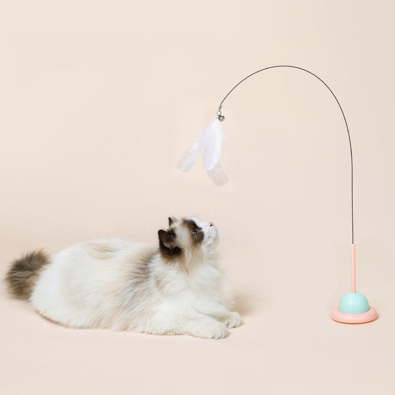 Interactive Cat Toy Suction Cup Self Play Anti Boredom Indoor Pet Toy