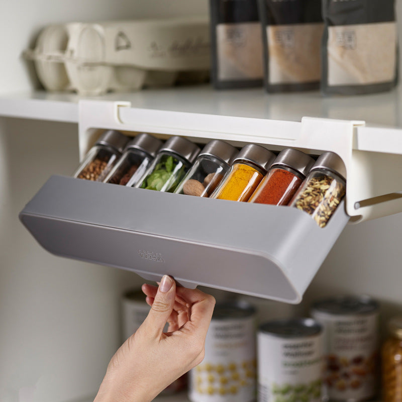 Space Saving Spice Rack Organizer | Kitchen Seasoning Bottle Storage Wall Shelf Holder