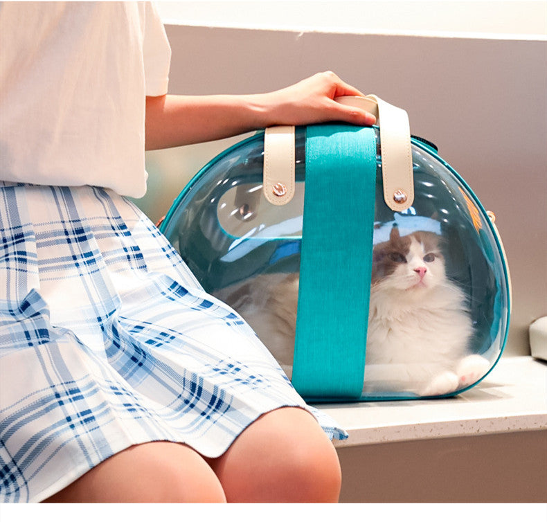 Clear View Pet Carrier Backpack – Stress-Free Travel Bag for Cats & Small Dogs