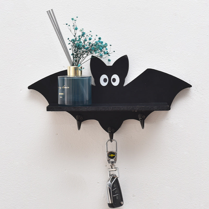 Wooden Wall Shelf – Cartoon Floating Shelf for Home Decor