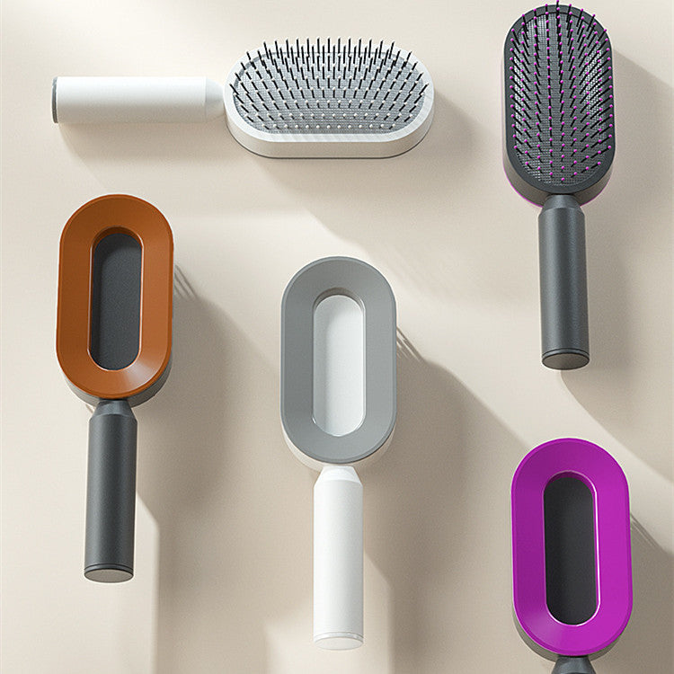 Self-Cleaning Hair Brush – Detangling & Smoothing with One-Click Hair Removal