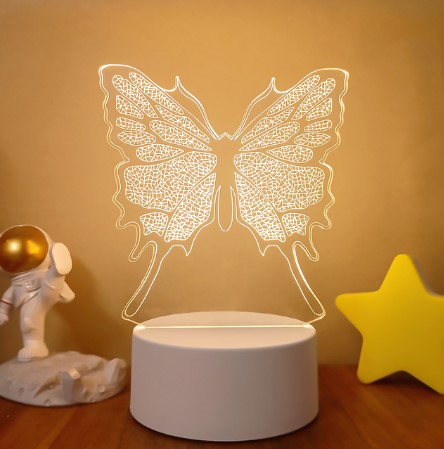 Color Changing 3D LED Lamp – Remote Night Light for Room Setup