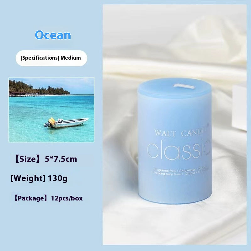 Relaxing Aromatherapy Candle – Cylindrical Color Candle for Home, Gifts & Stress Relief