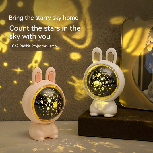 LED Rabbit Star Projector | Children’s Night Light & Room Decoration