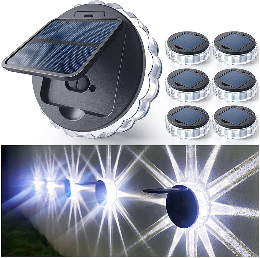 Solar Garden LED Wall Light – Decorative Outdoor Lamp for Fence & Yard