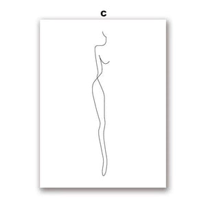 Feminine Simple Canvas Wall Art – Chic Home Decor | Bedroom & Living Room Styling
