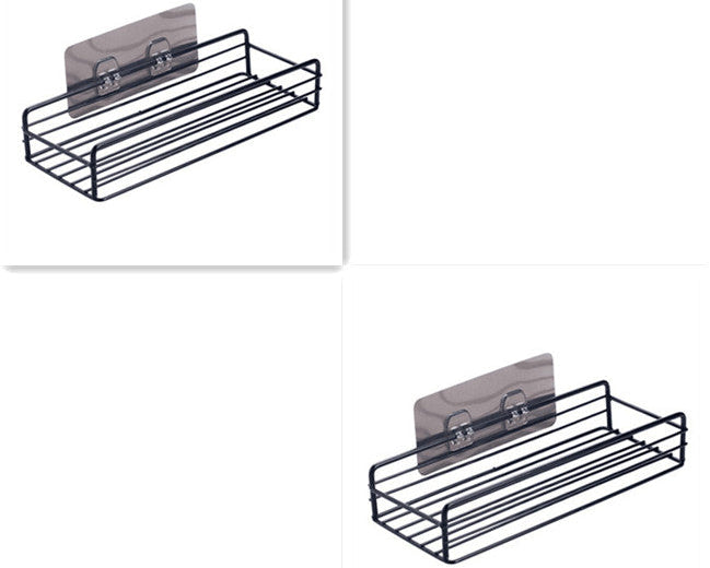 Corner Wall Shelf for Bathroom & Shower – Sleek Wrought Iron Storage Rack