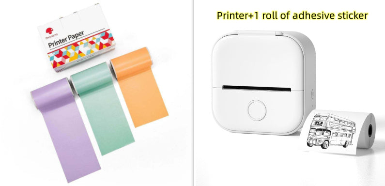 Mini Label & Photo Printer – Easy, Quick, Portable