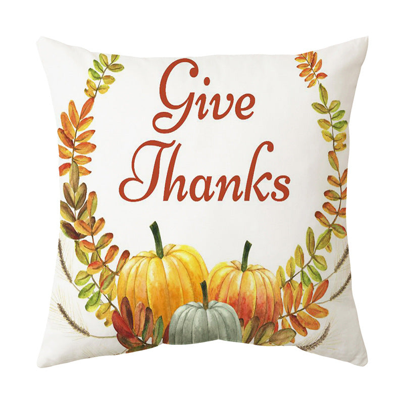 Cozy Thanksgiving Sofa Cushion Cover
