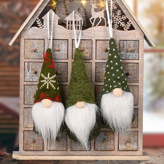 Christmas Hanging Knitted Ornament – Small Festive Pendant