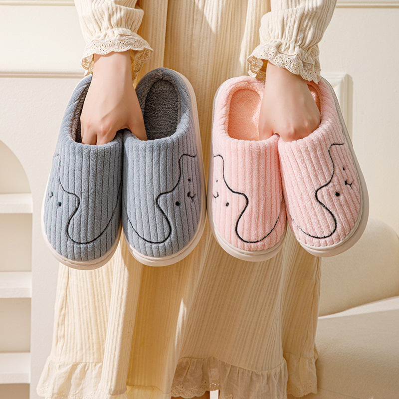 Plush Cat House Slippers – Non-Slip Indoor Footwear