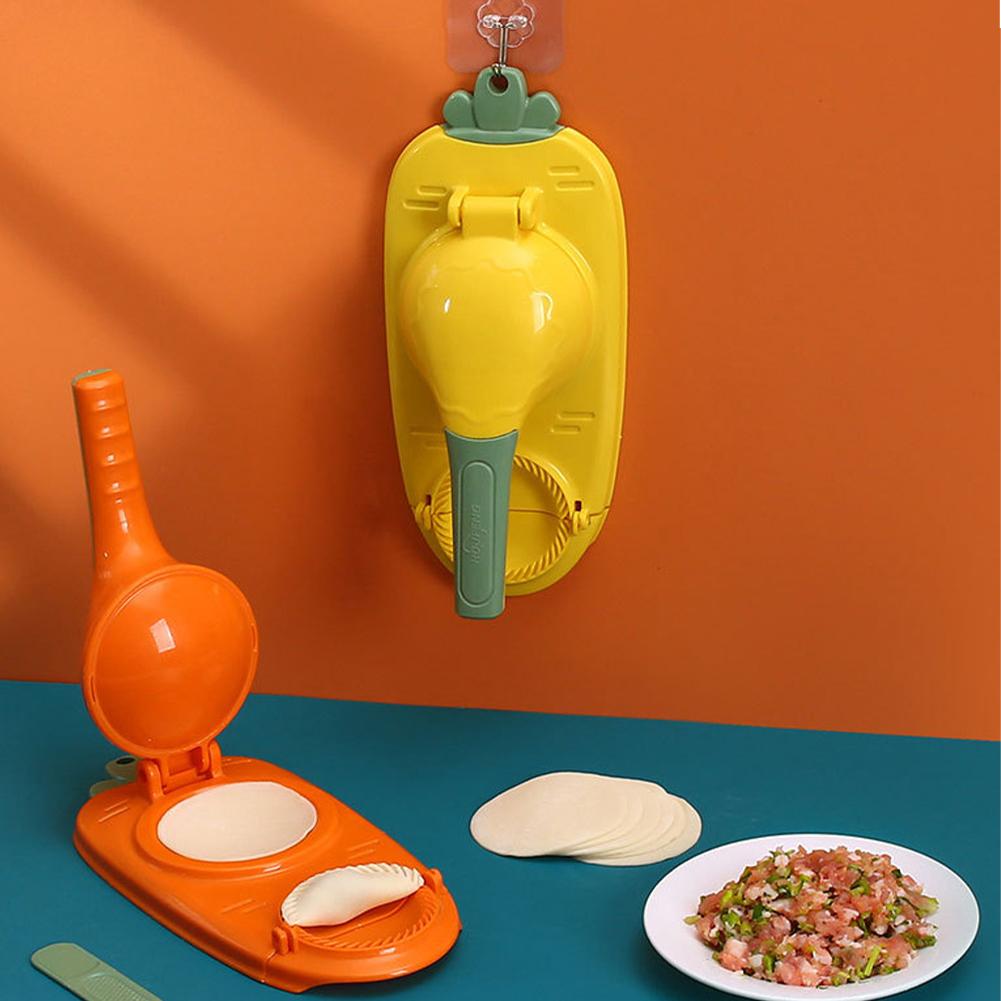 Manual Dumpling Maker Mold Press – 2-in-1 Kitchen Tool for Fast Dough Wrapper Making