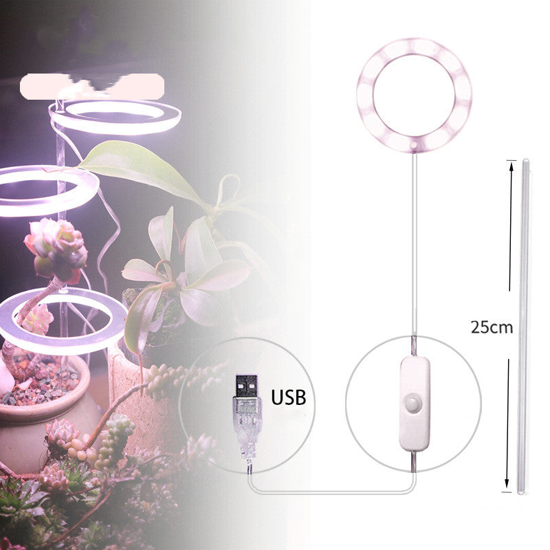 Portable LED Grow Lamp for Plants – Full Spectrum Indoor Plant Light