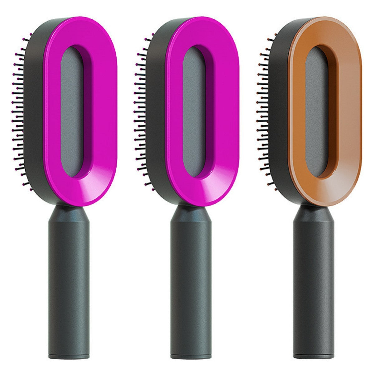 Self-Cleaning Hair Brush – Detangling & Smoothing with One-Click Hair Removal