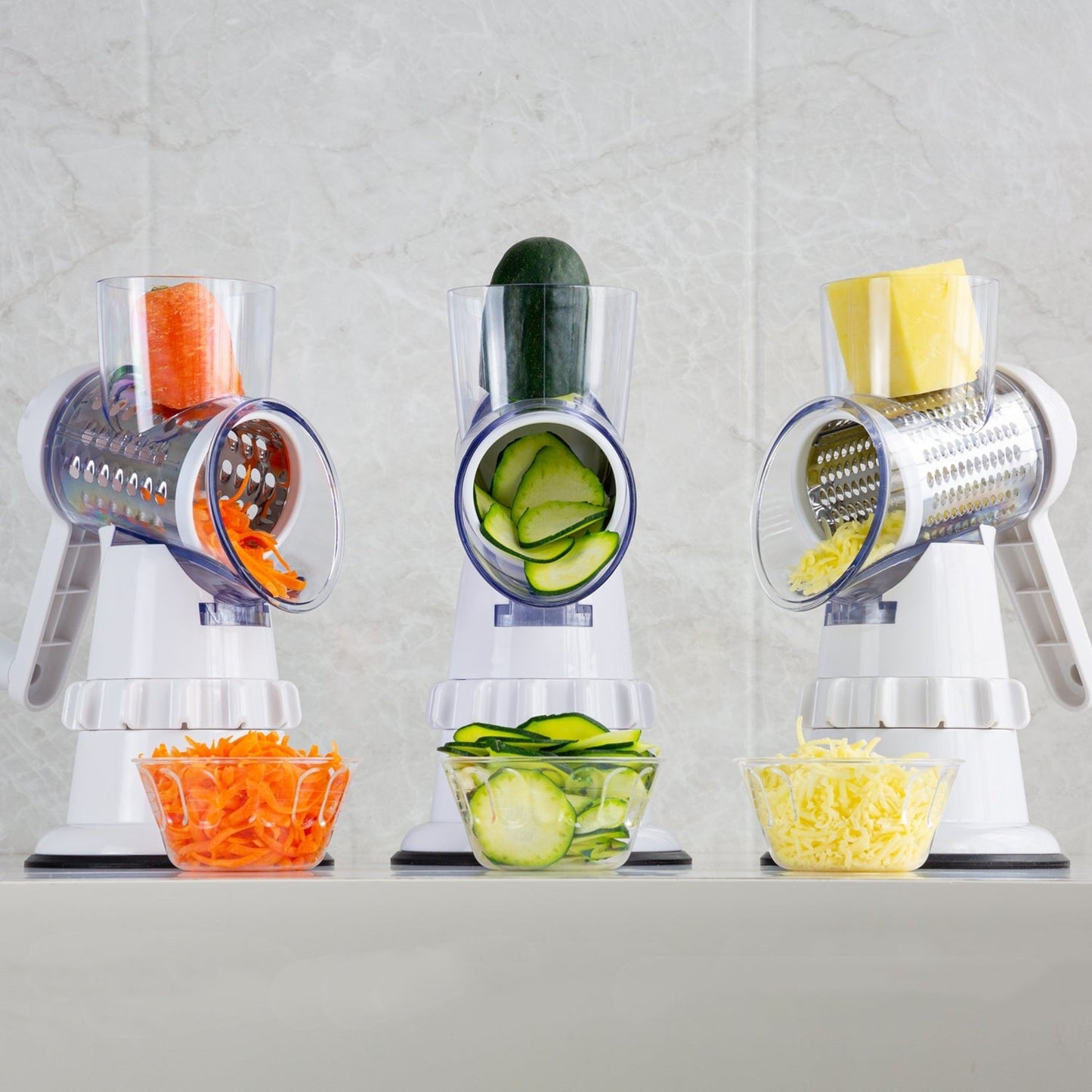 3-in-1 Veggie Slicer – Quick, Easy Kitchen Prep