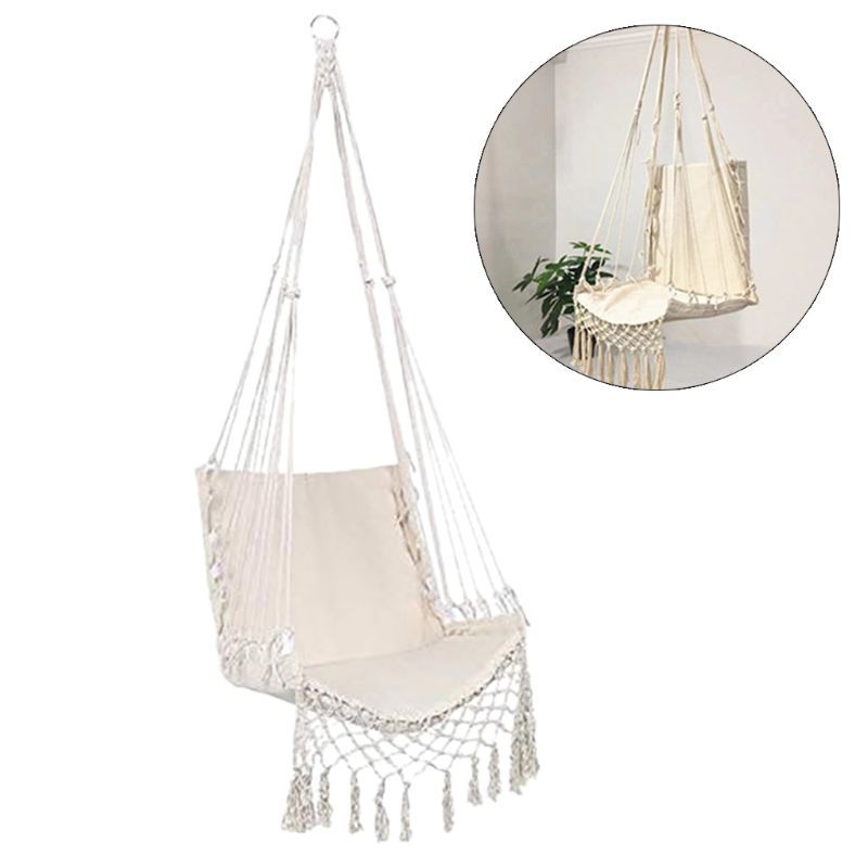 Bohemian Macrame Hammock Seat – Comfort Meets Style