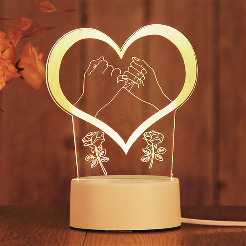 Creative Bedroom Night Light LED – Bedside Lamp for Relaxing Sleep & Home Decor
