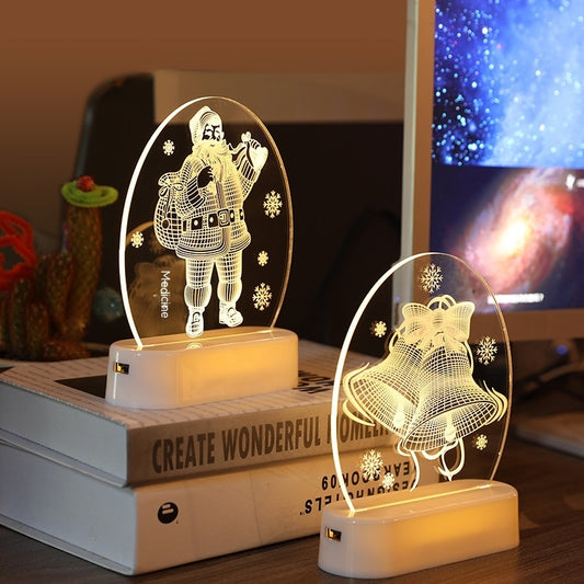 Christmas Atmosphere Night Light – LED Decorative Holiday Home Glow Lamp