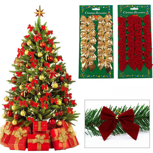 🎀 Festive Christmas Tree Bows – Add Instant Holiday Charm