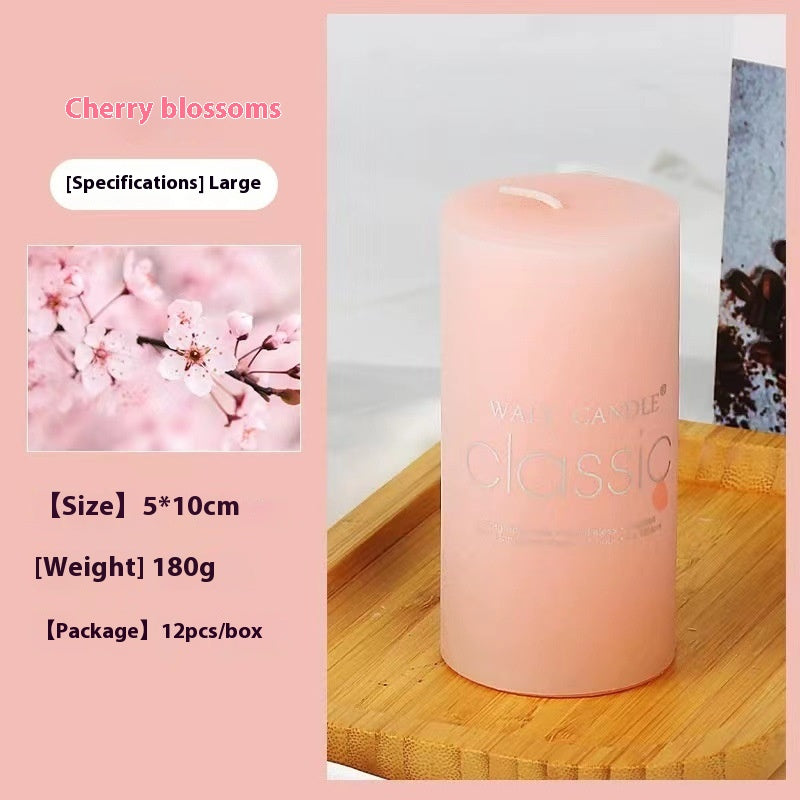 Relaxing Aromatherapy Candle – Cylindrical Color Candle for Home, Gifts & Stress Relief