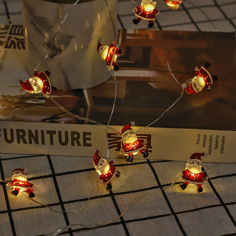 Halloween Christmas LED String Lights | Pumpkin Ghost Santa Snowflake Holiday Decor Lights