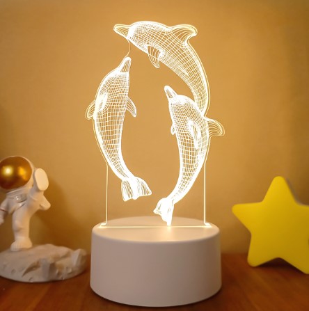 Color Changing 3D LED Lamp – Remote Night Light for Room Setup