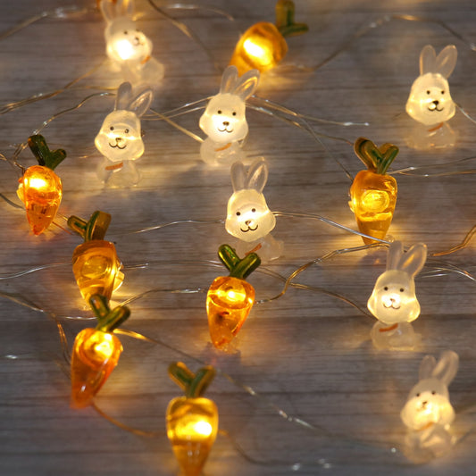 Easter Bunny Fairy Lights LED – Decorative String Lights for Home, Party & Gifts