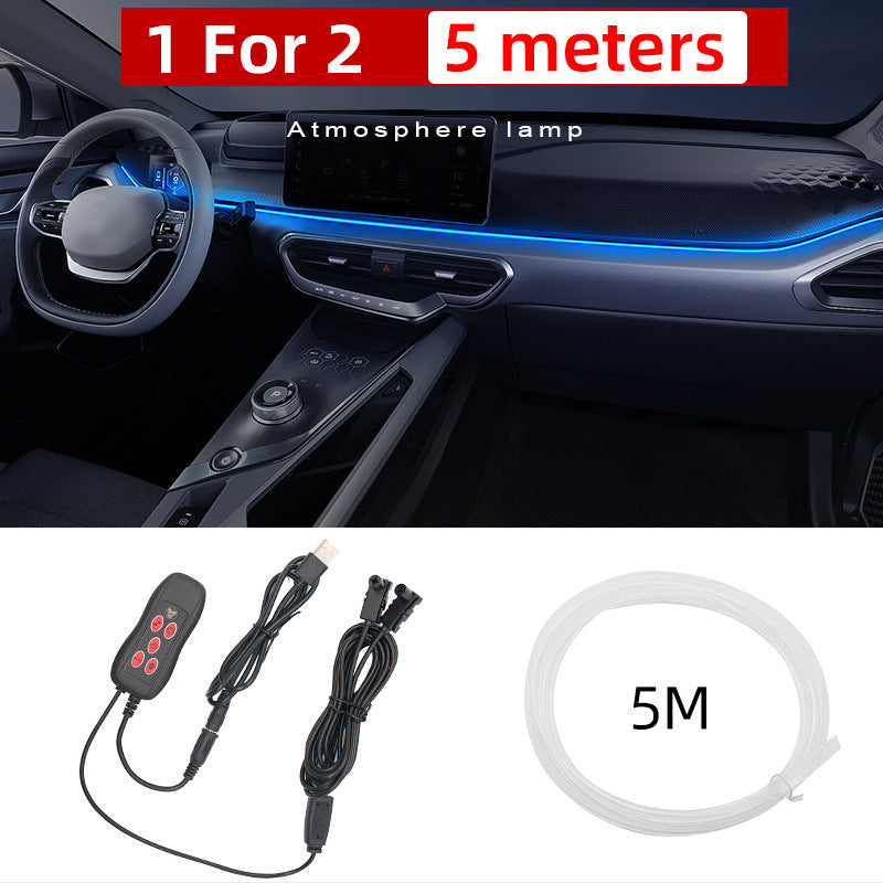 Car LED Ambient Light USB – Interior Mood Lighting for Center Console & Dashboard