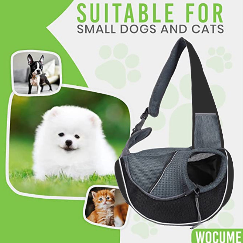 Pet Carrier Crossbody Bag for Dogs & Cats – Portable Hands-Free Sling