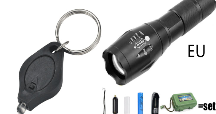 Ultra Bright Tactical Flashlight – Rechargeable LED Torch for Emergency, Hiking & Self Defense