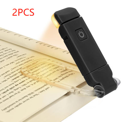 Portable Book Reading Light LED Clip – Rechargeable Eye Care Lamp for Bedside Reading