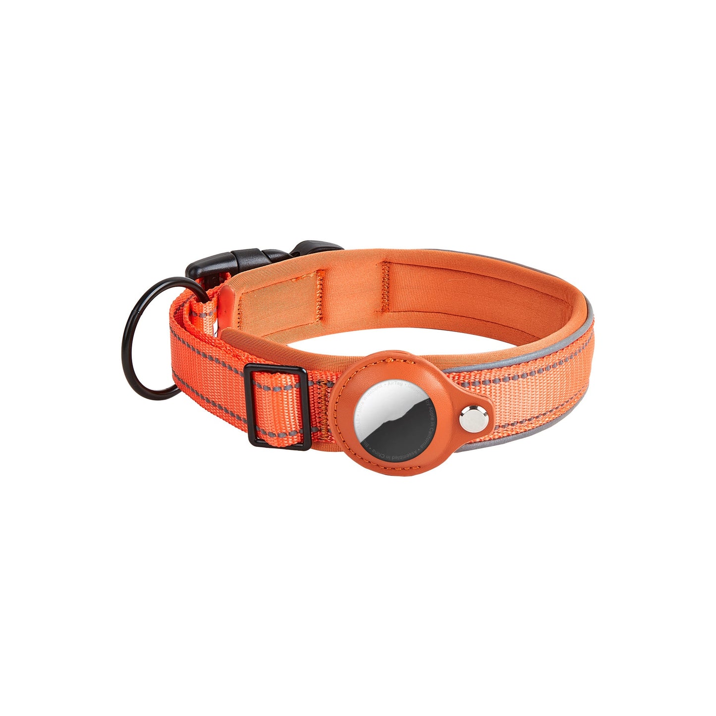 Pet AirTag Holder Collar Leather – Anti-Lost GPS Tracker for Dogs & Cats