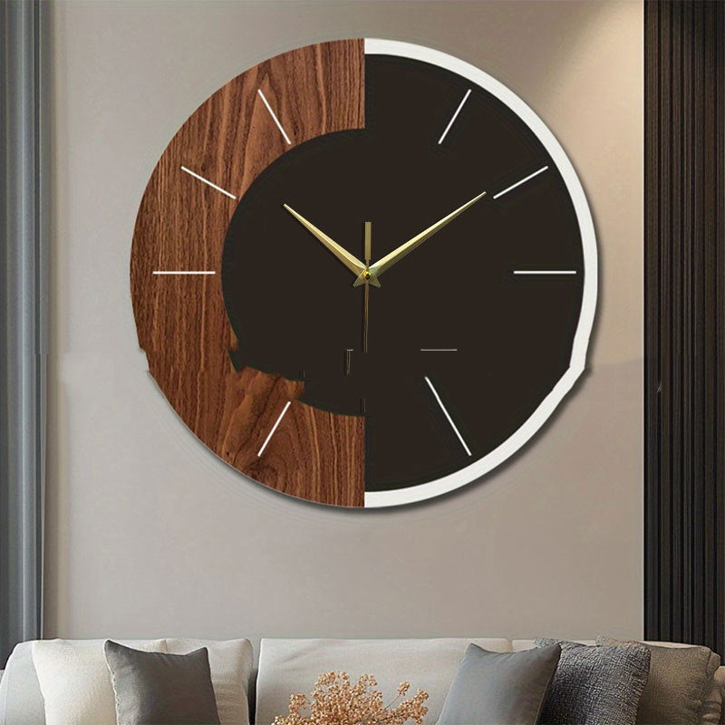 Elegant Wooden Wall Clock – Nordic Minimalist Accent for Home & Office