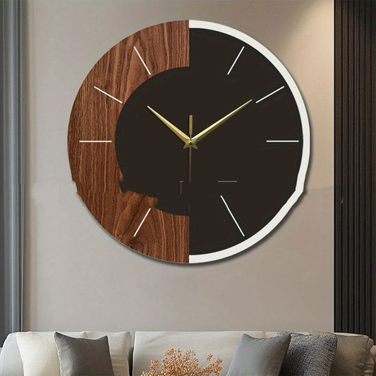 Elegant Wooden Wall Clock – Nordic Minimalist Accent for Home & Office