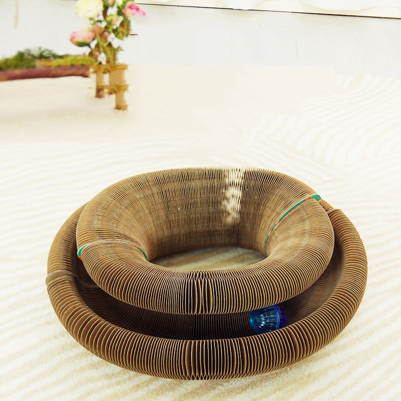 Portable Cat Scratching Board – Foldable Corrugated Scratcher