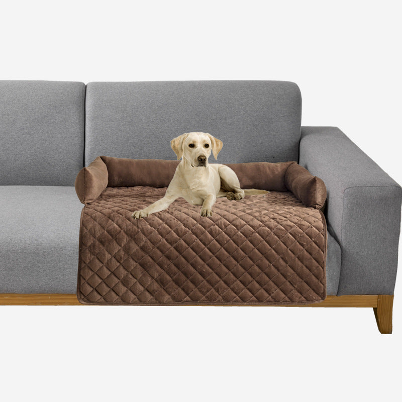 Pet Sofa Bed for Large Dogs – Cozy Comfort Cushion & Furniture Shield