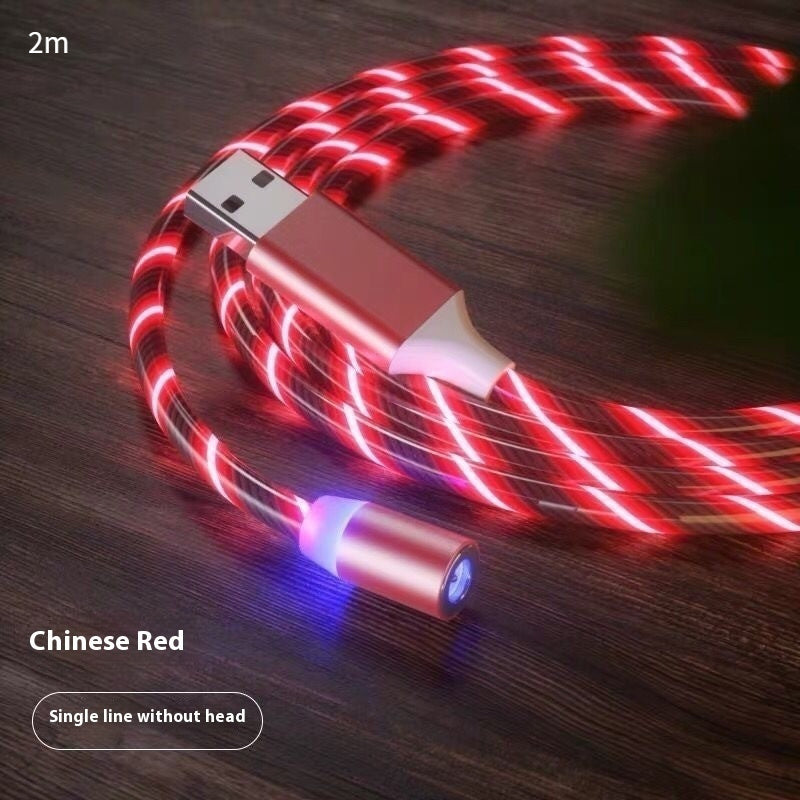 Magnetic Fast Charging Cable – LED Streamer USB Type-C & Micro USB Charger for All Devices